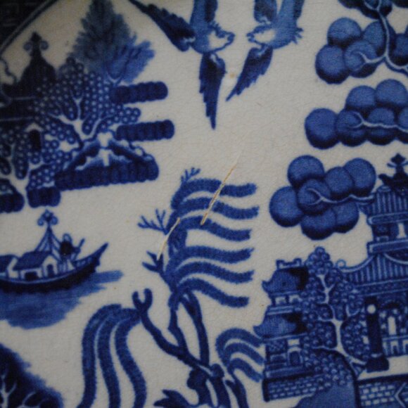 Antique Warranted Staffordshire J.M. & S. Ironstone Dinner Plate - Picture 4 of 14